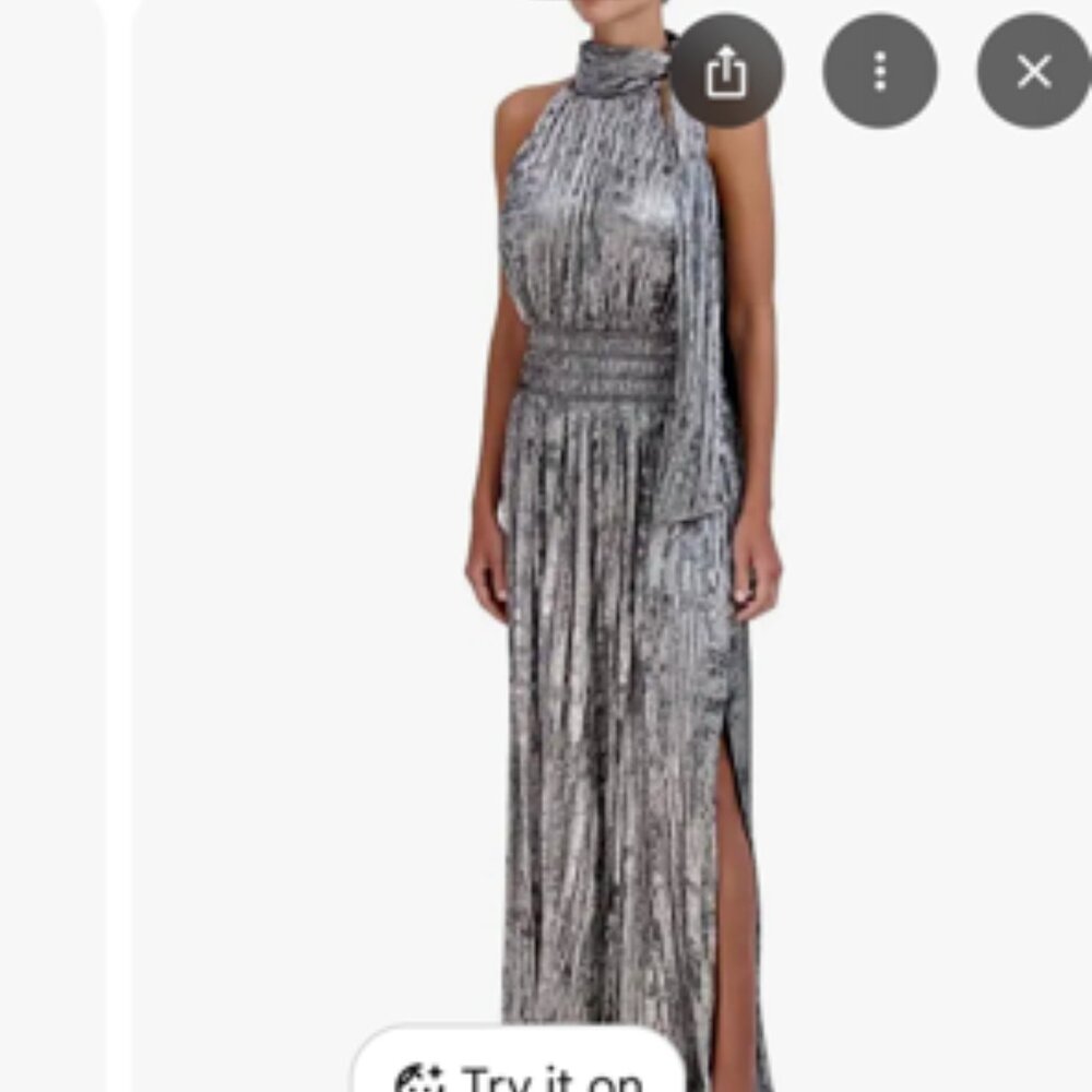 NWT: BCBGMAXAZARIA's pleated  maxi dress